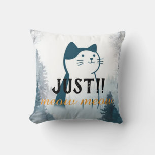 Almohada de gato linda “Meow Meow”