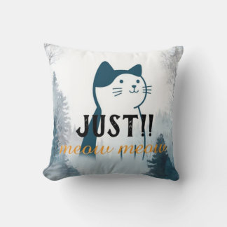Almohada de gato linda “Meow Meow”