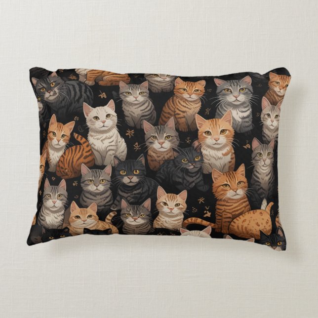 almohada de gato lindo (Reverso)