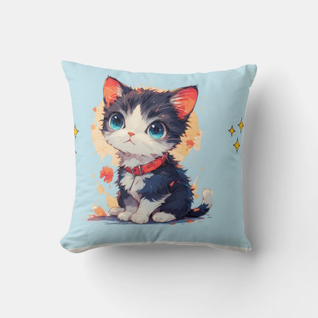 almohada de gato lindo  (Anverso)