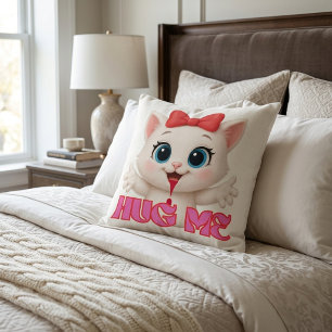 Almohada de gato lindo – Diseño de decoración para