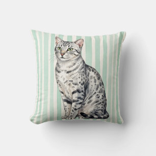 Almohada de gato Mau egipcio suave