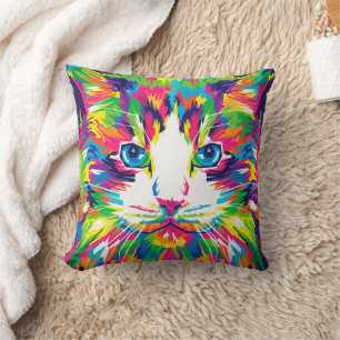Almohada de gato Neon WPAP
