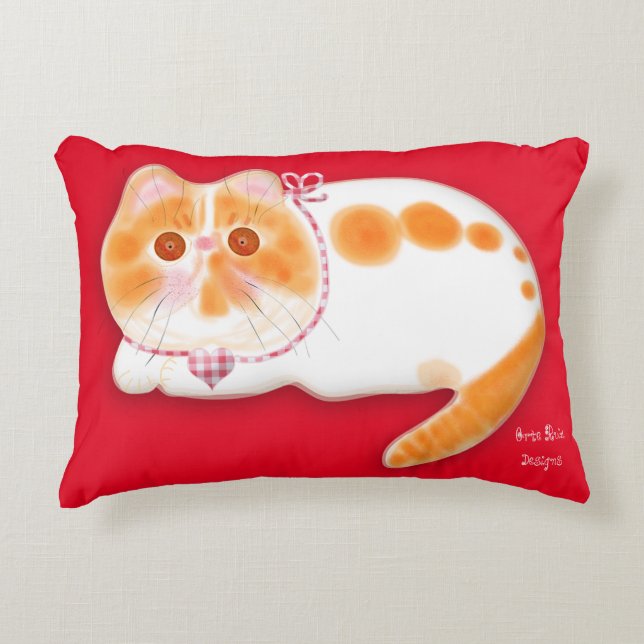 Almohada de gato persa exótico lindo (Anverso)