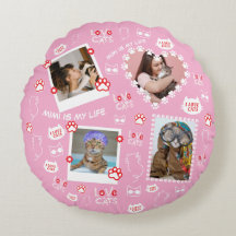 Almohada de gato personalizada con fotos de la car