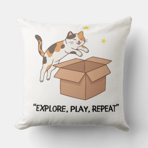 Almohada de gato saltarín lindo – Explorar, Almoha