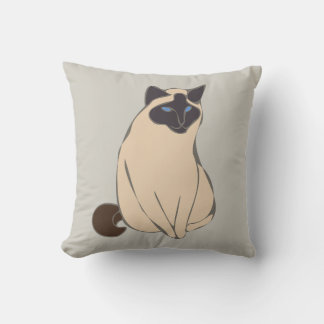 Almohada de gato siamés
