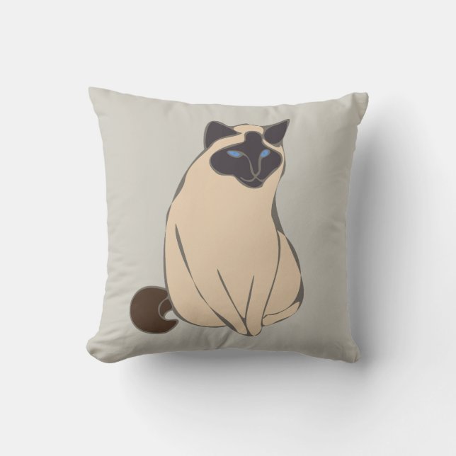 Almohada de gato siamés (Anverso)