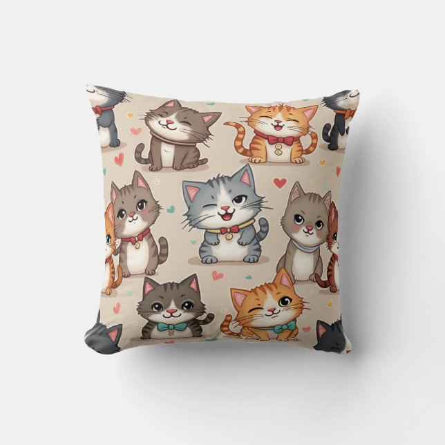 Almohada de gato suave (Anverso)
