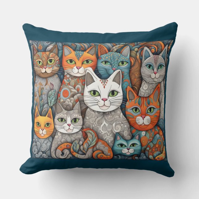 almohada de gatos calumniadores (Anverso)