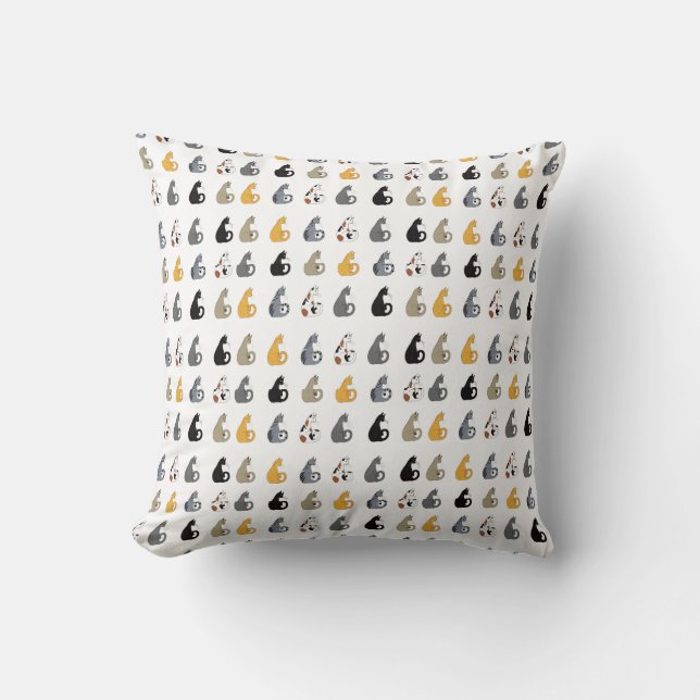 Almohada de gatos Kitty (Anverso)