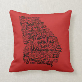 Almohada de Georgia - diseño de Handlettered