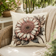 Almohada de Gerbera Daisy para comodidad inspirada