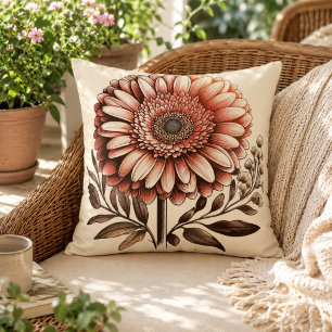 Almohada de Gerbera Daisy para comodidad inspirada