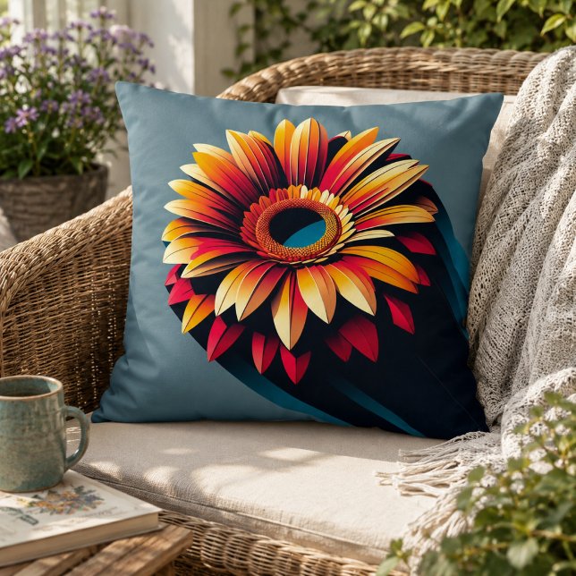 Almohada de Gerbera Daisy para comodidad inspirada (Gerbera Daisy Pillow for Garden-Inspired Comfort)