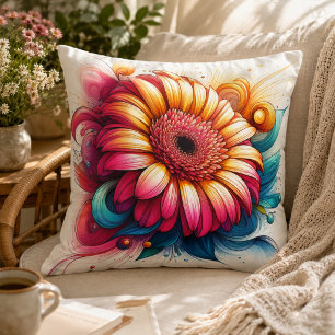 Almohada de Gerbera Daisy para comodidad inspirada