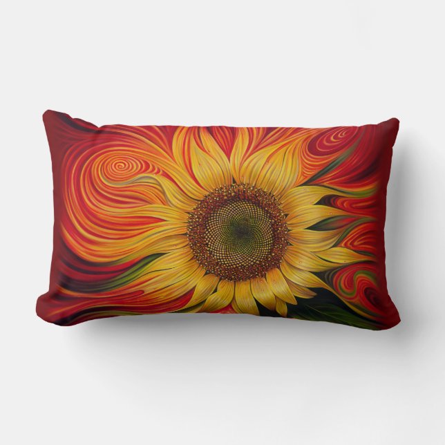 Almohada de Girasol Dinámico (Anverso)