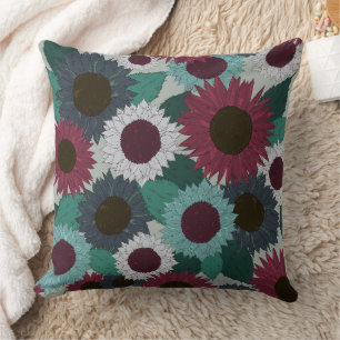 Almohada de Girasoles Colores Cálidos