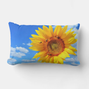 Almohada de Girasoles y Abejas