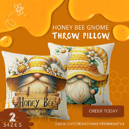 Almohada de Gnome de Abeja de Miel