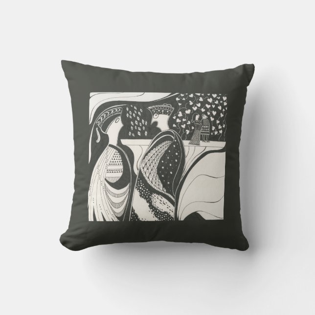 Almohada de gossips de inspiración griega (Anverso)