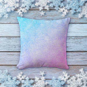 Almohada de gradiente azul a morado congelado