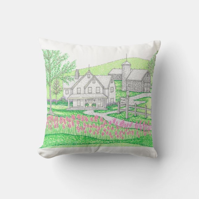 Almohada de granja al aire libre 16x16 (Anverso)