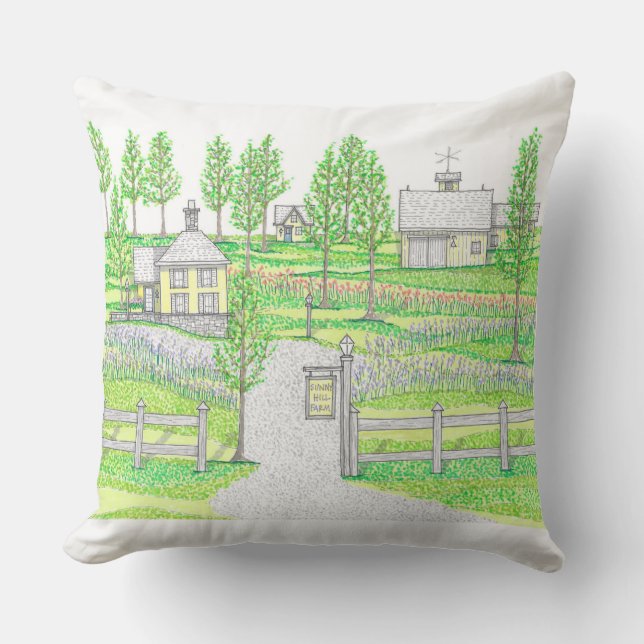 Almohada de granja al aire libre 20x20 (Anverso)