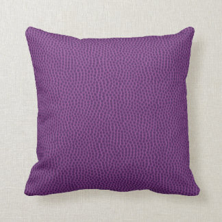 Almohada de grano de cuero de color púrpura profun