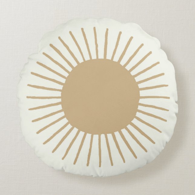 Almohada de guardería boho sol en color beige (Anverso)