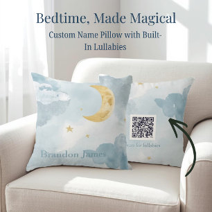 Almohada de guardería con nombre de bebé personali