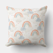 Almohada de guardería de arcoíris pastel soñador |