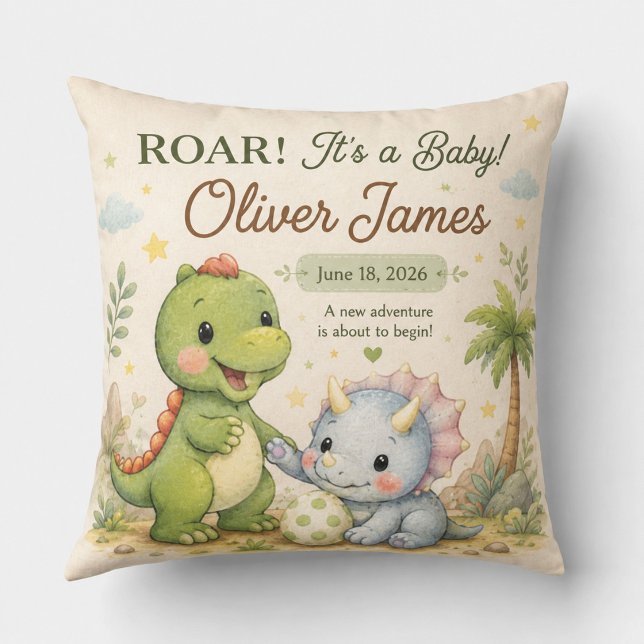 Almohada de guardería de bebé de dinosaurio lindo (Subido por el creador)