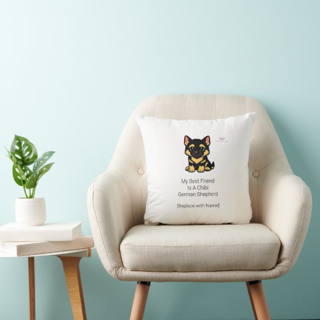 Almohada de guardería de cachorro de pastor alemán (Silla)
