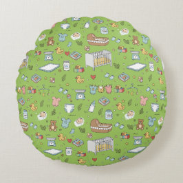 Almohada de guardería de osito de peluche pastel