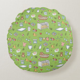 Almohada de guardería de osito de peluche pastel