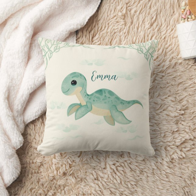 Almohada de guardería de tortuga marina con acuare (Manta)