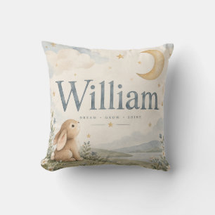 Almohada de guardería de William Bunny Moon