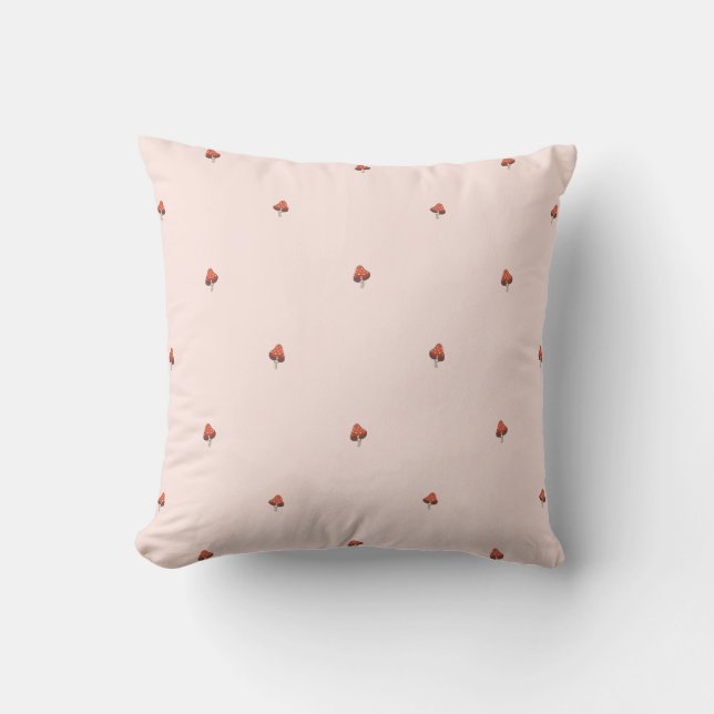 Almohada de guardería geométrica de hongo minimal  (Anverso)
