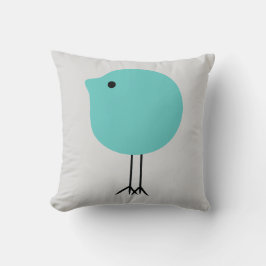 Almohada de guardería moderna de bebé pollito gris