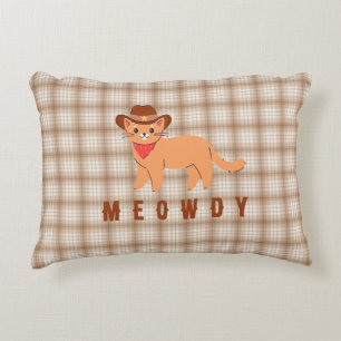 Almohada de guardería para niño de vaquero a cuadr
