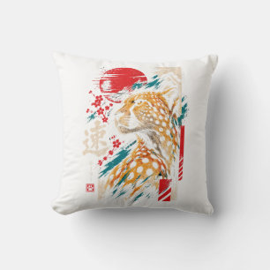 almohada de guepardo, guepardo colorido, decoració