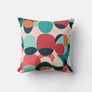 Almohada de guijarros abstracta retro
