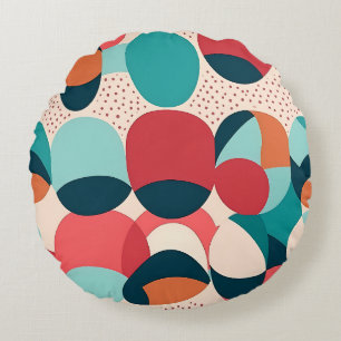 Almohada de guijarros abstracta retro