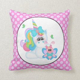 almohada de habitación de chicas unicornio de fant
