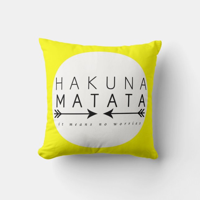 Almohada de Hakuna Matata (Anverso)