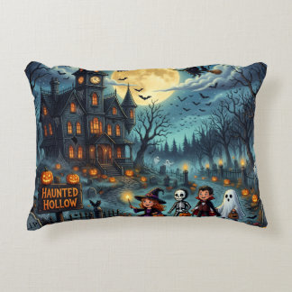 Almohada de Halloween Casa Embrujada Truco o Trato