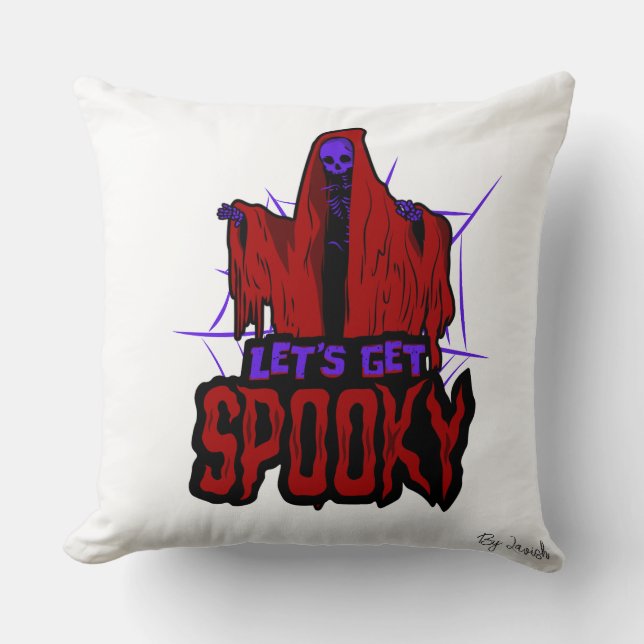 Almohada de Halloween de Casa Embrujada (Anverso)
