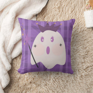 Almohada de Halloween de Cuadro Morado Princesa Fa