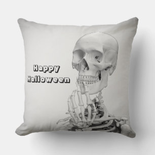 Almohada de Halloween de esqueleto